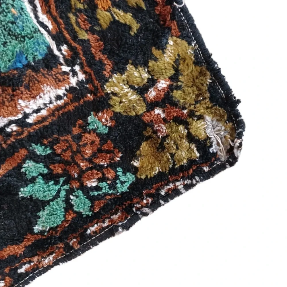 Vintage Deer Buck Forest Outdoorsman‎ Wall Tapestry Rug Decor Italy Mid Century